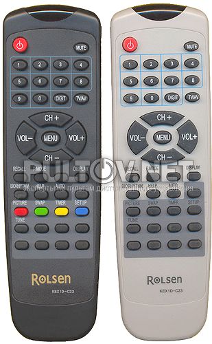 KEX1D-C23, K10N-C1, KEX1D-C6 пульт для телевизора ROLSEN