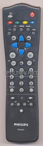 RC8000 [TV]неоригинальный пульт ДУ (ПДУ)