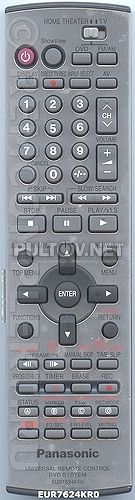 EUR7624KRO [UNIVERSAL REMOTE CONTROL DVD SYSTEM]оригинальный пульт ДУ (ПДУ)
