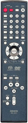 RC-1017 пульт для DVD-плеера DENON DVD-1930