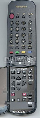 EUR51923 пульт для телевизора PANASONIC TX-25F1T и других