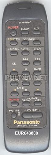 EUR643800 [CD STEREO SYSTEM] пульт для музыкального центра Panasonic