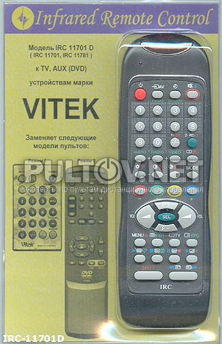 заменяющий IRC-11701D [VITEK TV, DVD]