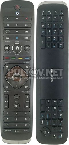 996590022232, 996590021327 (YKF345-001) оригинальный двухсторонний пульт для телевизора Philips 65PUS9809 и др. без русс. клав.