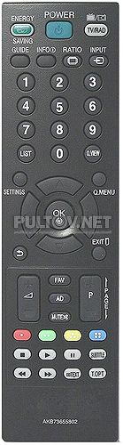 AKB73655802 , AKB73655861 неоригинальный пульт для телевизора LG 32CS560 и других