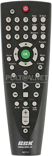 RC711 пульт для DVD-плеера BBK
