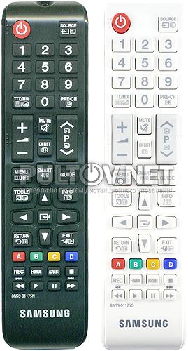 BN59-01175N (черный), BN59-01175Q (белый) оригинальный кнопочный пульт для телевизора SAMSUNG UE46H7000AT и других
