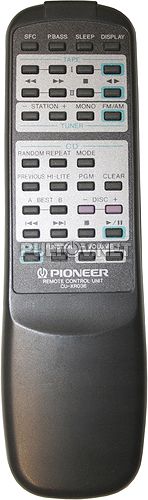 CU-XR036 пульт для музыкального центра Pioneer XR-P670F 