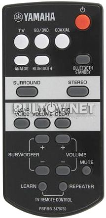 FSR66 ZJ78750 пульт для звуковой панели Yamaha YAS-103