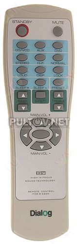 remote control for W-3200 пульт для акустики DIALOG