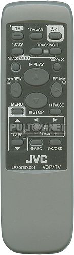 LP30767-001 пульт для видеомагнитофона JVC HR-P201ER и др.