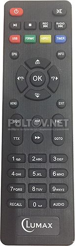 DVBT2-555HD (Вариант 2) пульт для DVB-T2-ресивера Lumax