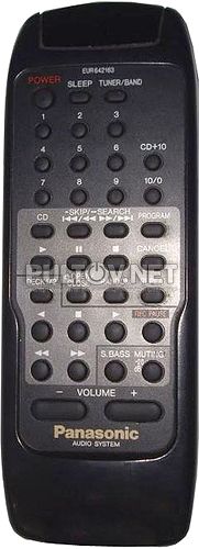EUR642163 пульт для музыкального центра Panasonic SC-CH31