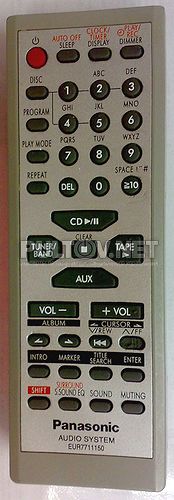 EUR7711150 пульт для музыкальной системы Panasonic SC-PM19E-S