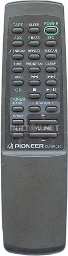 CU-XR023 пульт для музыкального центра Pioneer XR-P60C