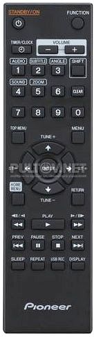 076E0RX011 пульт для музыкального центра PIONEER XW-NAV1K-K