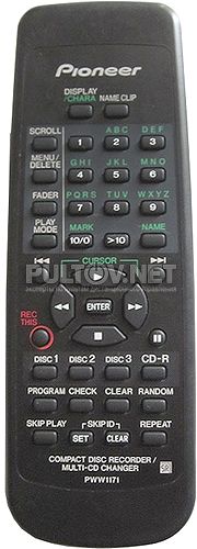 PWW1171 пульт для CD-рекордера PIONEER PDR-W839 
