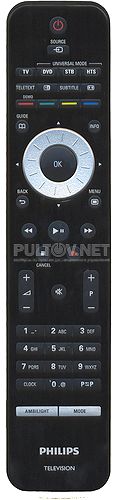 RC4492/01B ( 312814720181) пульт для телевизора PHILIPS с функцией AMBILIGHT