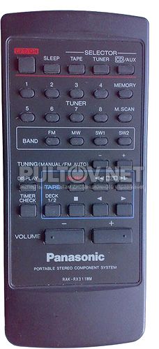 RAK-RX311WM пульт для музыкального центра Panasonic RX-CT990 и других