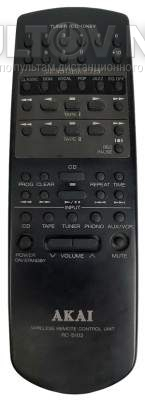 RC-S100, RC-S102 пульт для музыкального центра Akai MX-100 и др.