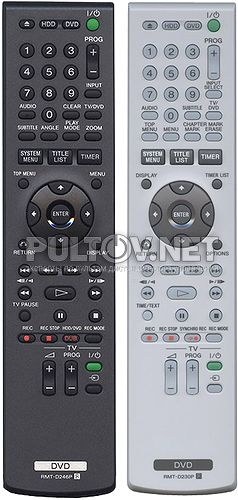 RMT-D230P, RMT-D246P пульт для DVD/HDD-рекордера SONY RDR-HX720 и других