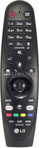 AN-MR650A Magic Motion AKB75075301 радиопульт для LG Smart TV (для моделей 2017 года) с кнопками Netflix и Amazon