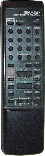 G0798, G0855 пульт для видеомагнитофона Sharp VC-A33BP (вариант 2)